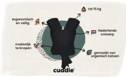 Cuddie Baby Draagdoek - Premium Organic Baby Draagdoek Gemaakt Van Bio Katoen - Newborns Tot 15 Kg - Baby Cadeau - Met Wenskaart - Zwart -Kinderwagen- En Accessoirewinkel 1200x734 2