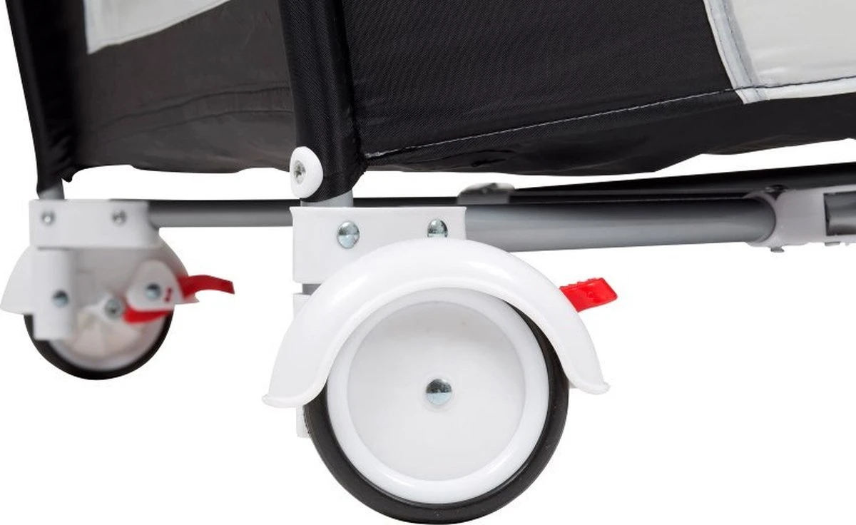 Campingbed BabyGO Sleeper DeLuxe Zwart (incl. Bodemverhoger) 11 Campingbed BabyGO Sleeper DeLuxe Zwart (incl. Bodemverhoger) - Afbeelding 9