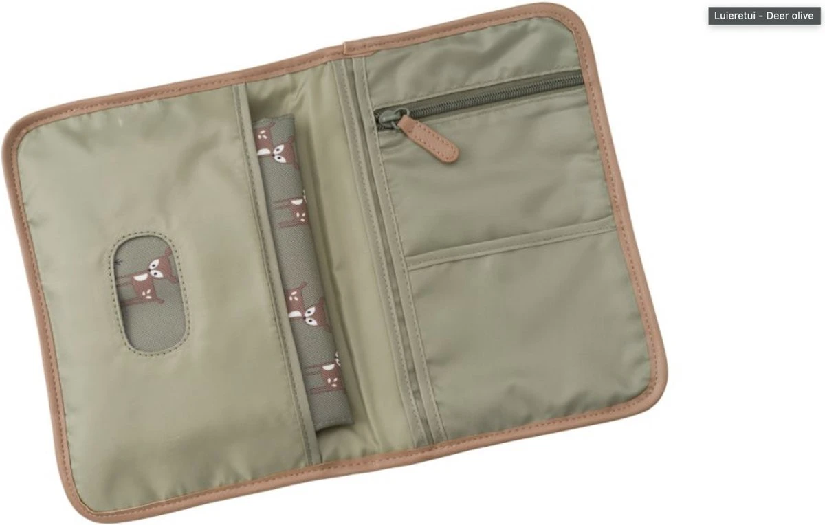 FRESK - Luieretui - Deer Olive 5 FRESK - Luieretui - Deer Olive - Afbeelding 3