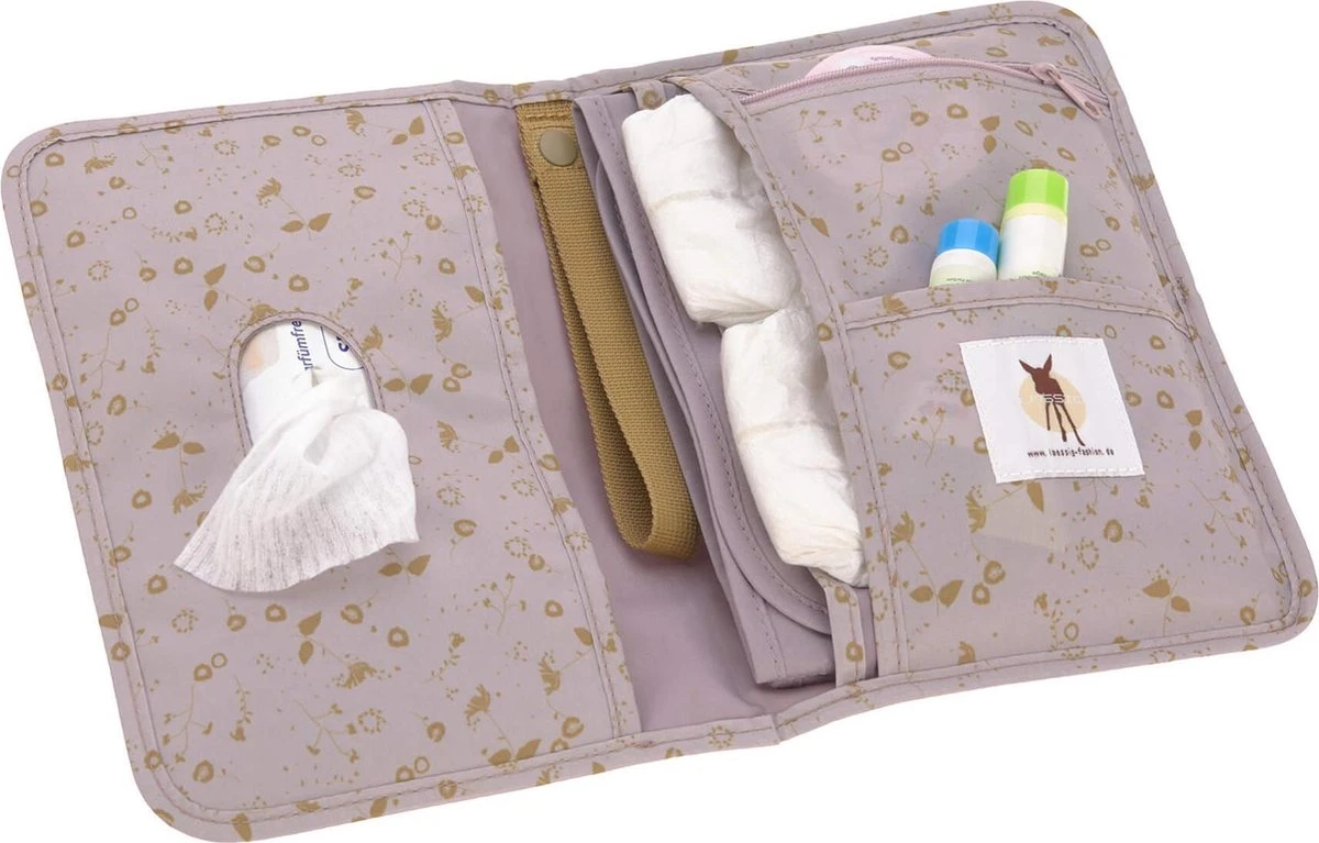 Lässig Verschoningsmatje Flowers Lilac 4 Lässig Verschoningsmatje Flowers Lilac - Afbeelding 2