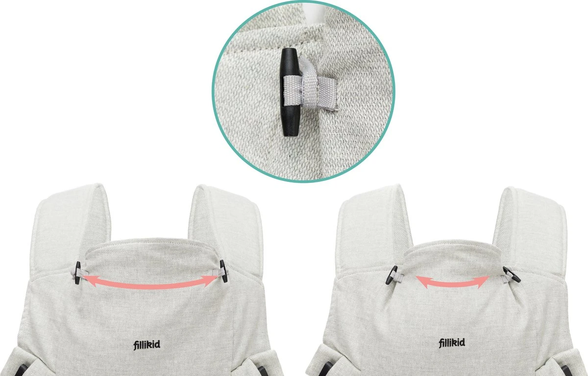 Fillikid Premium Draagzak - 2 In 1 - Ergonomisch - EU Gecertificeerd - Natural Sand - Ontworpen Met Draagconsulent 11 Fillikid Premium Draagzak - 2 In 1 - Ergonomisch - EU Gecertificeerd - Natural Sand - Ontworpen Met Draagconsulent - Afbeelding 9