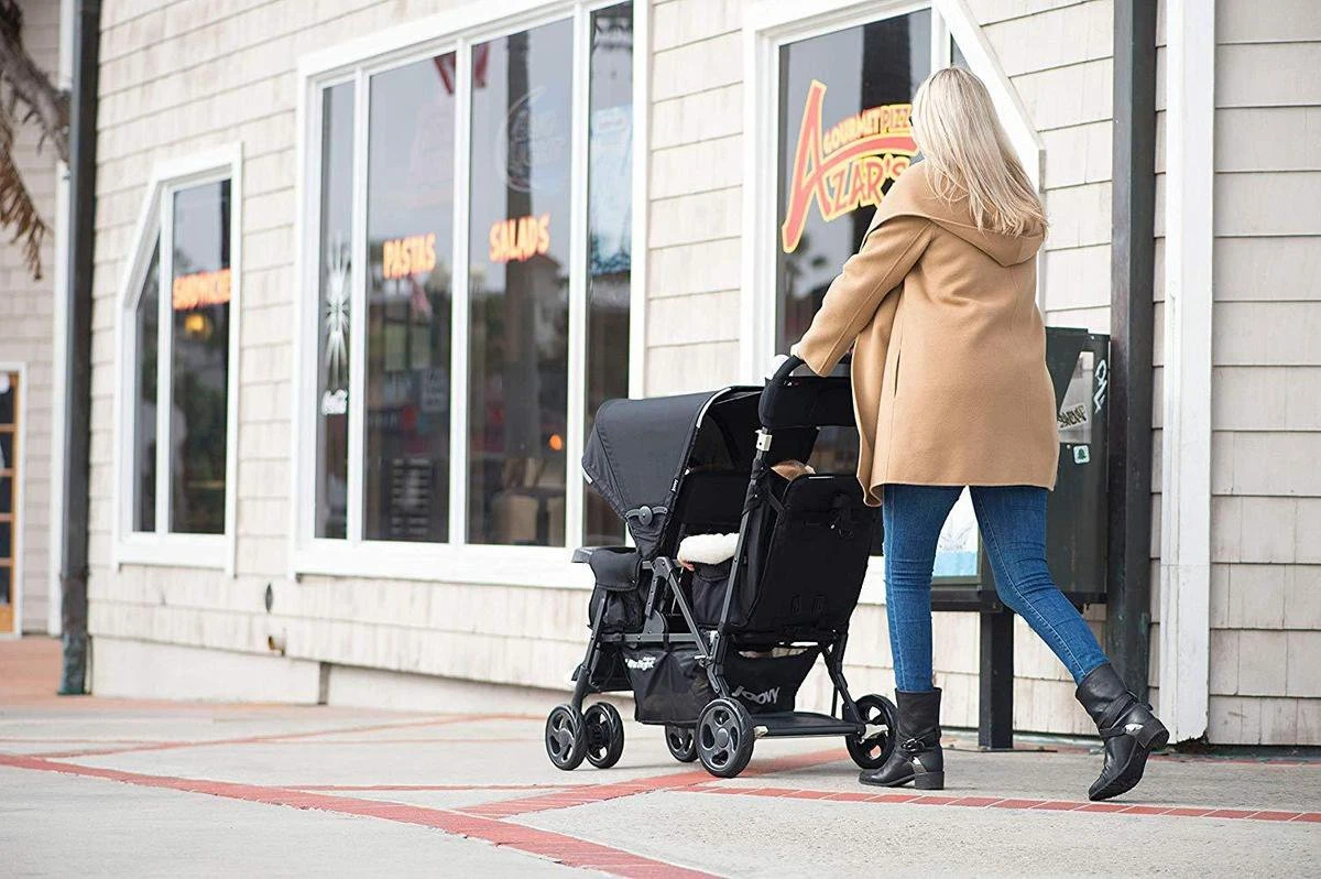 Joovy Caboose Too Ultralight Dubbele Buggy - Zwart - Duo Buggy - Lichtgewicht 10 Joovy Caboose Too Ultralight Dubbele Buggy - Zwart - Duo Buggy - Lichtgewicht - Afbeelding 8