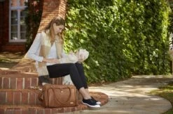 Grote Luiertas Double Zip Satchel Chestnut Redwood - Kunstleer - 42 Cm Breed -Kinderwagen- En Accessoirewinkel 1200x799 28