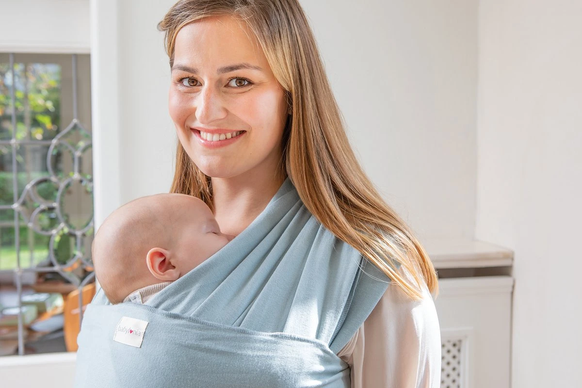 Babylonia - Tricot-Slen Organic - Draagdoek Baby - Silver Blue 13 Babylonia - Tricot-Slen Organic - Draagdoek Baby - Silver Blue - Afbeelding 11