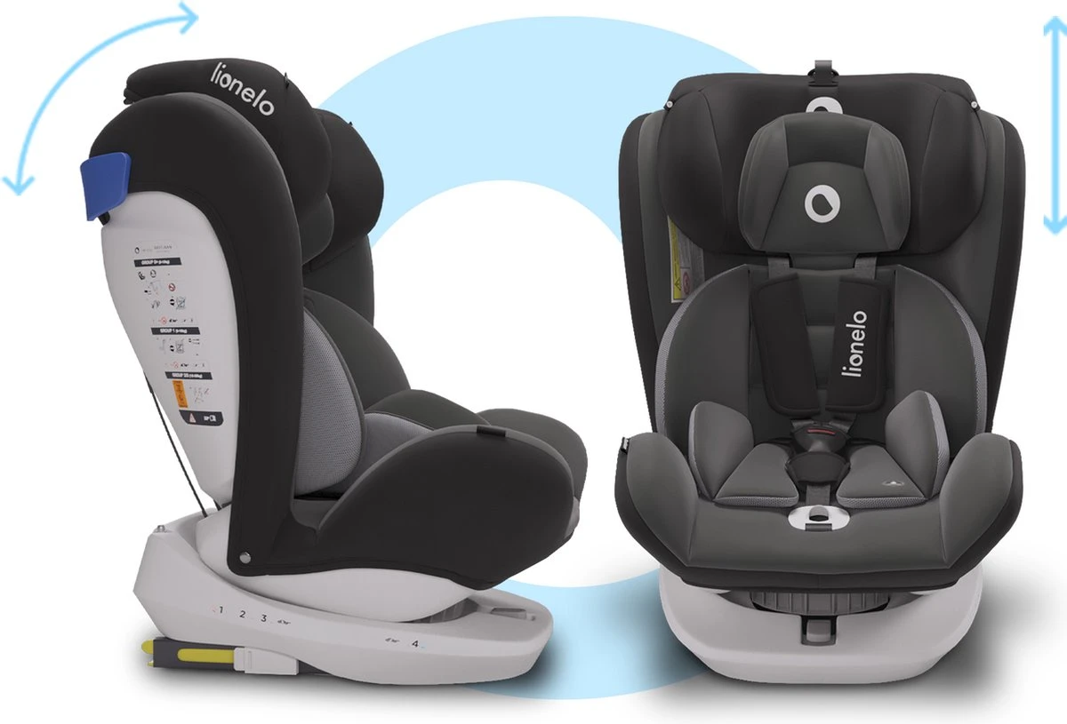 Lionelo Bastiaan - Autostoel - Roteerbaar - 0-36kg - 360° Draaibaar 15 Lionelo Bastiaan - Autostoel - Roteerbaar - 0-36kg - 360° Draaibaar - Afbeelding 13