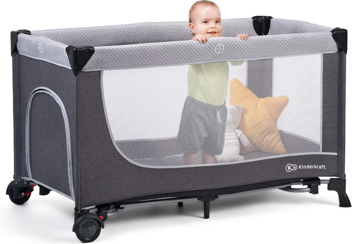 Kinderkraft Campingbed - Leody Met Accessoires - Roze 5 Kinderkraft Campingbed - Leody Met Accessoires - Roze - Afbeelding 3