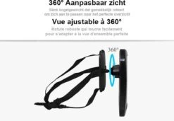 Merkloos Autospiegel Baby - Verstelbare Spiegel Hoofdsteun Autostoel Achterbank - Veiligheidsspiegel - Baby En Kids - 19 X 30cm - 360 Graden Draaibaar - Zwart -Kinderwagen- En Accessoirewinkel 1200x833 2