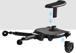 Merkloos Meerijdplankje - Kinderwagen - Buggy - KANT EN KLAAR - Al In Elkaar Gezet! - Met Zitje Voor Uw Kind - Zwart 13 Merkloos Meerijdplankje - Kinderwagen - Buggy - KANT EN KLAAR - Al In Elkaar Gezet! - Met Zitje Voor Uw Kind - Zwart -Kinderwagen- En Accessoirewinkel 1200x844