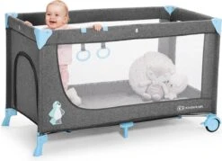 Kinderkraft Joy Luxe - Campingbed Met Schommelfunctie Blauw -Kinderwagen- En Accessoirewinkel 1200x870