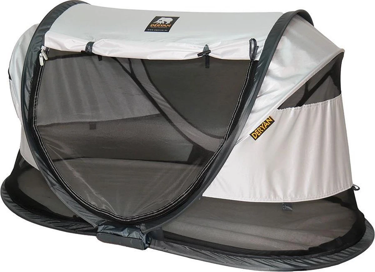 Deryan Shane Luxe 2023 Campingbedje - Baby Tent - Anti-UV 50+ - Peuterbed - Silver 10 Deryan Shane Luxe 2023 Campingbedje - Baby Tent - Anti-UV 50+ - Peuterbed - Silver - Afbeelding 8