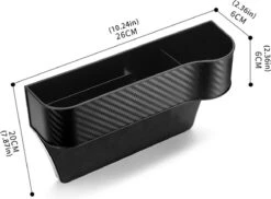 Autostoel Organizer Bijrijder Met Bekerhouder | Auto Opbergdoos Met Bekerhouder | Auto Organizer | Gap Filler Autostoel | Auto Gap Vuller | Organizer In Carbon Fiber Look | Auto Accessoires | Opbergen Auto Accessoires | -Kinderwagen- En Accessoirewinkel 1200x882 1