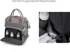 Humpy Dumpy Stijlvolle Luiertas Rugzak (Zwart) Met Uitschuifbaar Verschoon/ Slaap Bedje. Incl. Verschoon Matje, USB Poort & Buggy Straps -Kinderwagen- En Accessoirewinkel 1200x890 2