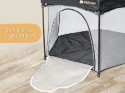 Deryan Draagbare Kinderbox - Zwart - Vaste Matrasbodem - Reisbox - Campingbedje 21 Deryan Draagbare Kinderbox - Zwart - Vaste Matrasbodem - Reisbox - Campingbedje -Kinderwagen- En Accessoirewinkel 1200x900 48