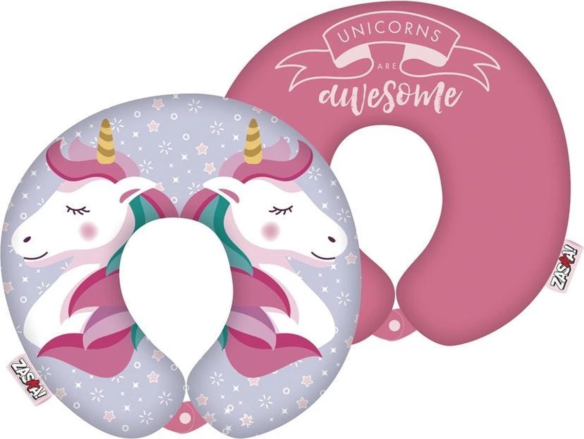 Arditex Nekkussen Unicorn Meisjes 28 Cm Polyester Roze/blauw 3 Arditex Nekkussen Unicorn Meisjes 28 Cm Polyester Roze/blauw