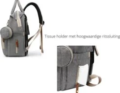 Humpy Dumpy Stijlvolle Luiertas Rugzak (Zwart) Met Uitschuifbaar Verschoon/ Slaap Bedje. Incl. Verschoon Matje, USB Poort & Buggy Straps -Kinderwagen- En Accessoirewinkel 1200x930 3