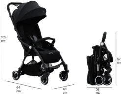 Hamilton By Yoop S1 Plus Buggy Met Monteerbare Zeno Plus Draagwieg - Nieuw En Hoger 2023 Model - Premium Budget Stroller Met One Hand Folding Technologie – Zwart - Licht, Verstelbaar, Wendbaar En Geschikt Van 0 Maanden Tot 4 Jaar – Inclusief Adapter -Kinderwagen- En Accessoirewinkel 1200x931 2