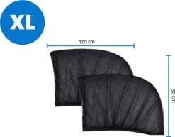 Merkloos 2 Stuks Auto-zonnescherm SPF 30+ Groot Voor Babyblok UV-stralen - Bescherm Uw Kinderen En Dieren – Zwart -Kinderwagen- En Accessoirewinkel 1200x940