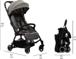 Hamilton By Yoop X1 Plus Buggy – Nieuw, Hoger, Uitgebreider 2023 Model – Premium Stroller Met One Hand Folding Technologie – Grijs – Lichte, Verstelbare En Wendbare Kinderwagen Met Vele Gemakken -Kinderwagen- En Accessoirewinkel 1200x942 1