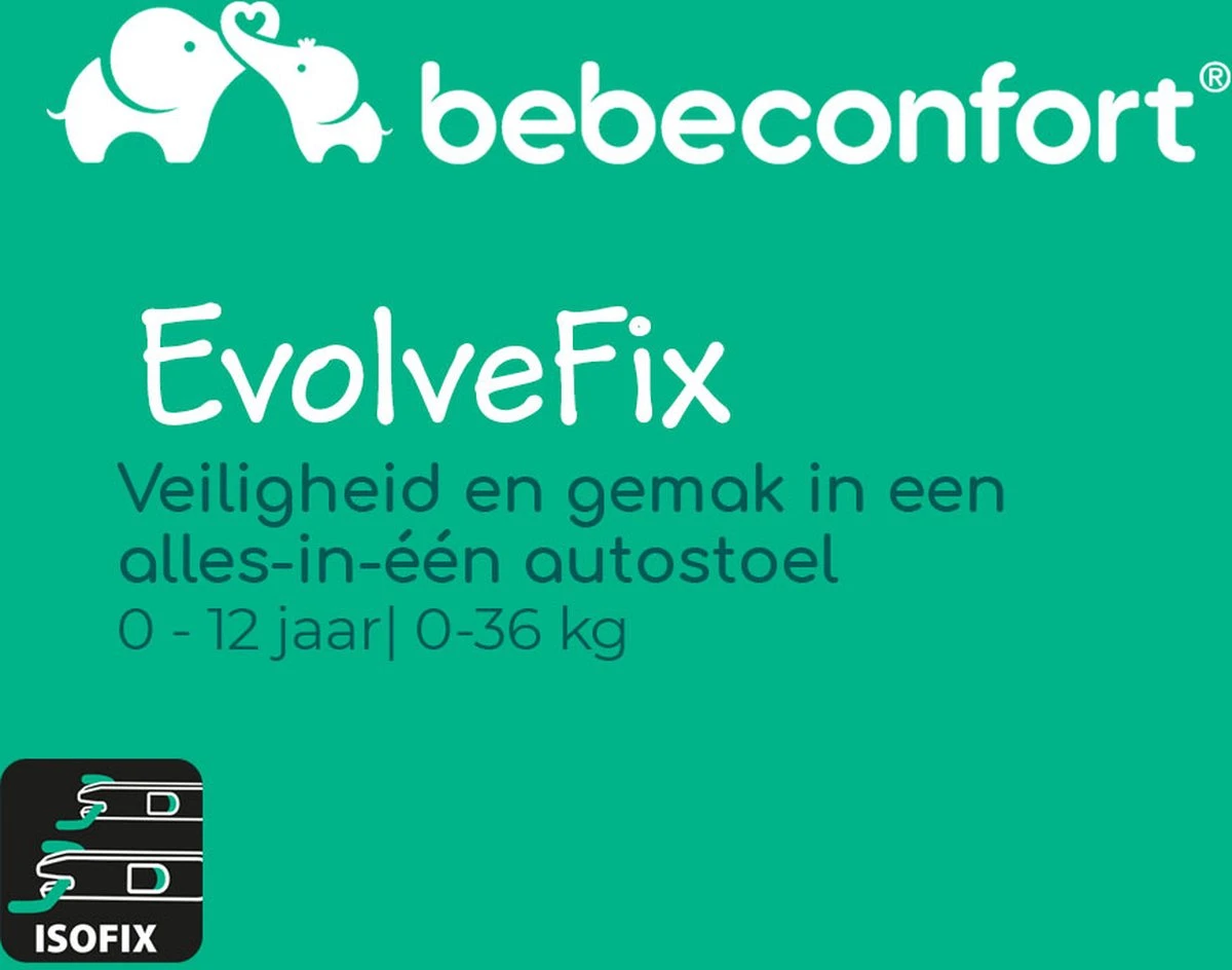 Bebeconfort Evolvefix Autostoeltje - 360° Draaibaar - Night Grey 8 Bebeconfort Evolvefix Autostoeltje - 360° Draaibaar - Night Grey - Afbeelding 6