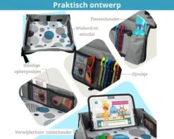 Premium Reistafel Voor Kinderen - Inclusief Tablethouder + Gratis Draagtas En Potloden - Auto Organizer - Playtray - Opvouwbaar - Speeltafel Auto - Tekentafel Auto - Grijs -Kinderwagen- En Accessoirewinkel 1200x960 2