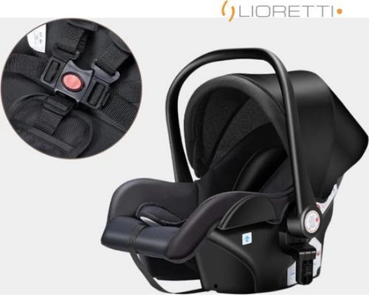 Merkloos Lioretti® Luxe Baby Buggy 3 In 1 | Baby Wagen | Kinderwagen Met Stoel En Wieg | Inklapbaar | Hoge Kwaliteit | Combi | Zwart 10 Merkloos Lioretti® Luxe Baby Buggy 3 In 1 | Baby Wagen | Kinderwagen Met Stoel En Wieg | Inklapbaar | Hoge Kwaliteit | Combi | Zwart - Afbeelding 8