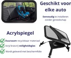 Nelbar Autospiegel Baby Verstelbaar – Achteruitkijkspiegel – Drempelproef – Baby Spiegel Auto Achterbank – Achteruitkijk Spiegel – 360 Graden Verstelbaar – XL Formaat -Kinderwagen- En Accessoirewinkel 1200x970 1