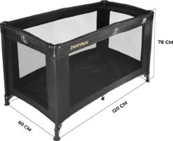 Deryan Believer Campingbedje - 120x60cm - Zwart -Kinderwagen- En Accessoirewinkel 1200x979 1