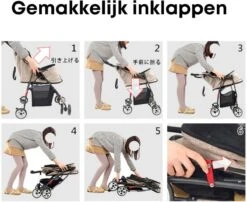 Merkloos Homezie Hondenbuggy | Huisdieren Tot 15 Kg | 4-wieler | Hondenbuggy Inklapbare | Katten Buggy | Buggy | Huisdieren Buggy -Kinderwagen- En Accessoirewinkel 1200x982