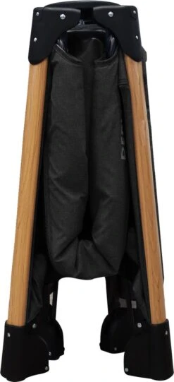 Deryan Luxe Campingbed Compleet - 120x60cm - Bodemverhoger - Verschoonblad - Opbergmand - Zwart -Kinderwagen- En Accessoirewinkel 548x1200