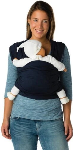 Babylonia Draagdoek - Tricot-Slen - Jeansblauw -Kinderwagen- En Accessoirewinkel 584x1200