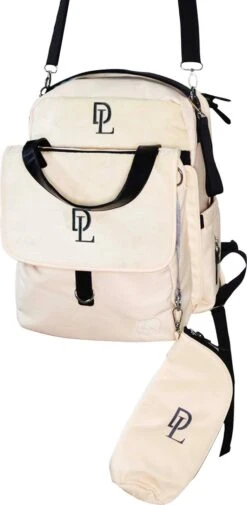 Deryan Luiertas Rugzak Met Verschoonmatje - Inclusief Flessenwarmhouder - Kinderwagenhaken En Isoleervak - Cream -Kinderwagen- En Accessoirewinkel 587x1200