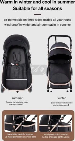 Merkloos Luxe Multi-functionele 3 In 1 Wandelwagen - Babywagen - Kwalitatieve Buggy - Opklapbare Kinderwagen - Licht En Flexibel -Kinderwagen- En Accessoirewinkel 642x1200 5