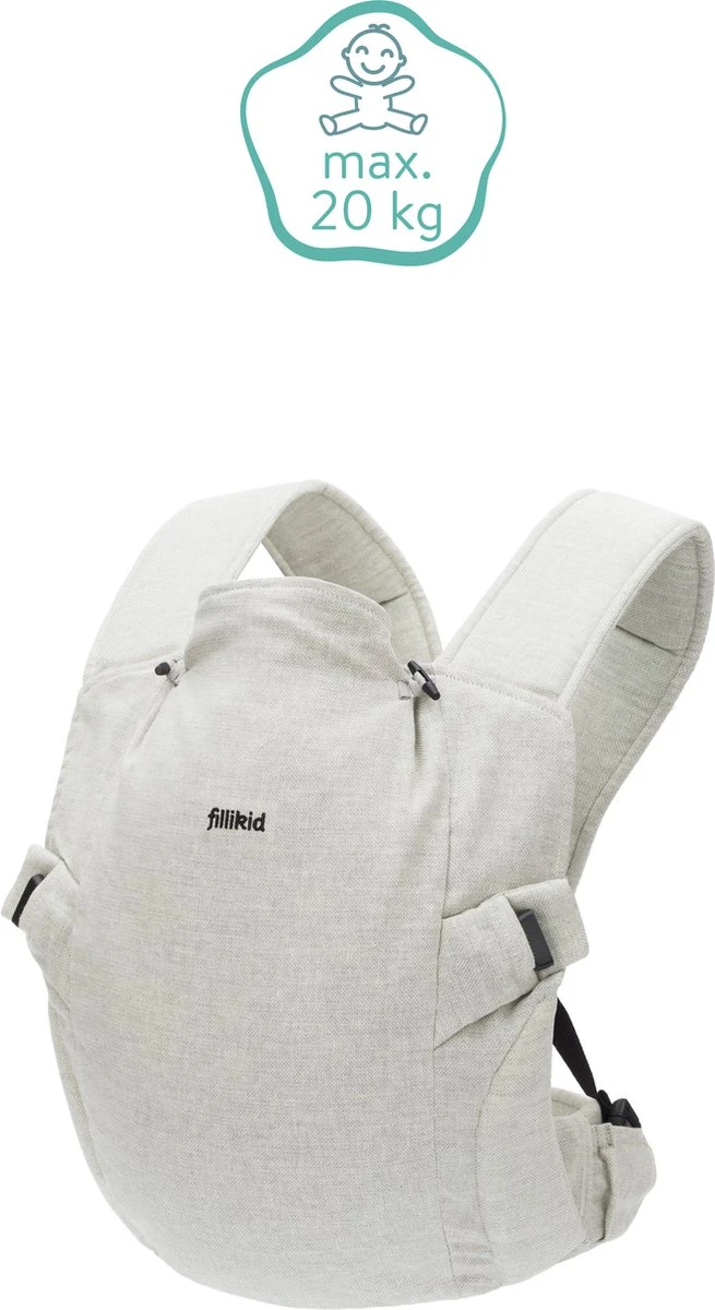 Fillikid Premium Draagzak - 2 In 1 - Ergonomisch - EU Gecertificeerd - Natural Sand - Ontworpen Met Draagconsulent 10 Fillikid Premium Draagzak - 2 In 1 - Ergonomisch - EU Gecertificeerd - Natural Sand - Ontworpen Met Draagconsulent - Afbeelding 8