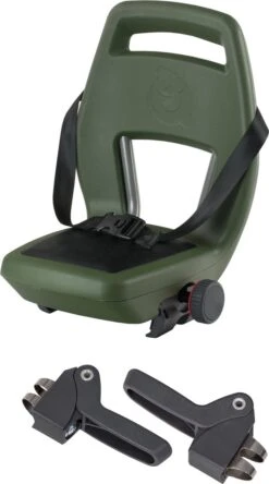 Qibbel 6+ Junior Fietsstoeltje Achter - Legergroen Met Zwart Kussentje -Kinderwagen- En Accessoirewinkel 668x1200 3