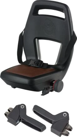 Qibbel 6+ Junior Fietsstoeltje Achter - Zwart Met Bruin Kussentje -Kinderwagen- En Accessoirewinkel 675x1200 3