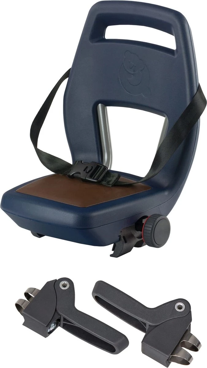 Qibbel 6+ Junior Fietsstoeltje Achter - Blauw Met Bruin Kussentje 9 Qibbel 6+ Junior Fietsstoeltje Achter - Blauw Met Bruin Kussentje - Afbeelding 7