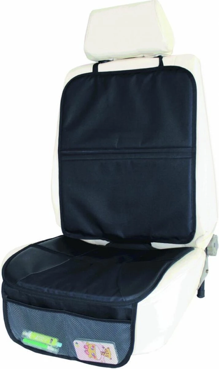 A3 Baby & Kids Deluxe Autostoelbeschermer - Zwart 3 A3 Baby & Kids Deluxe Autostoelbeschermer - Zwart