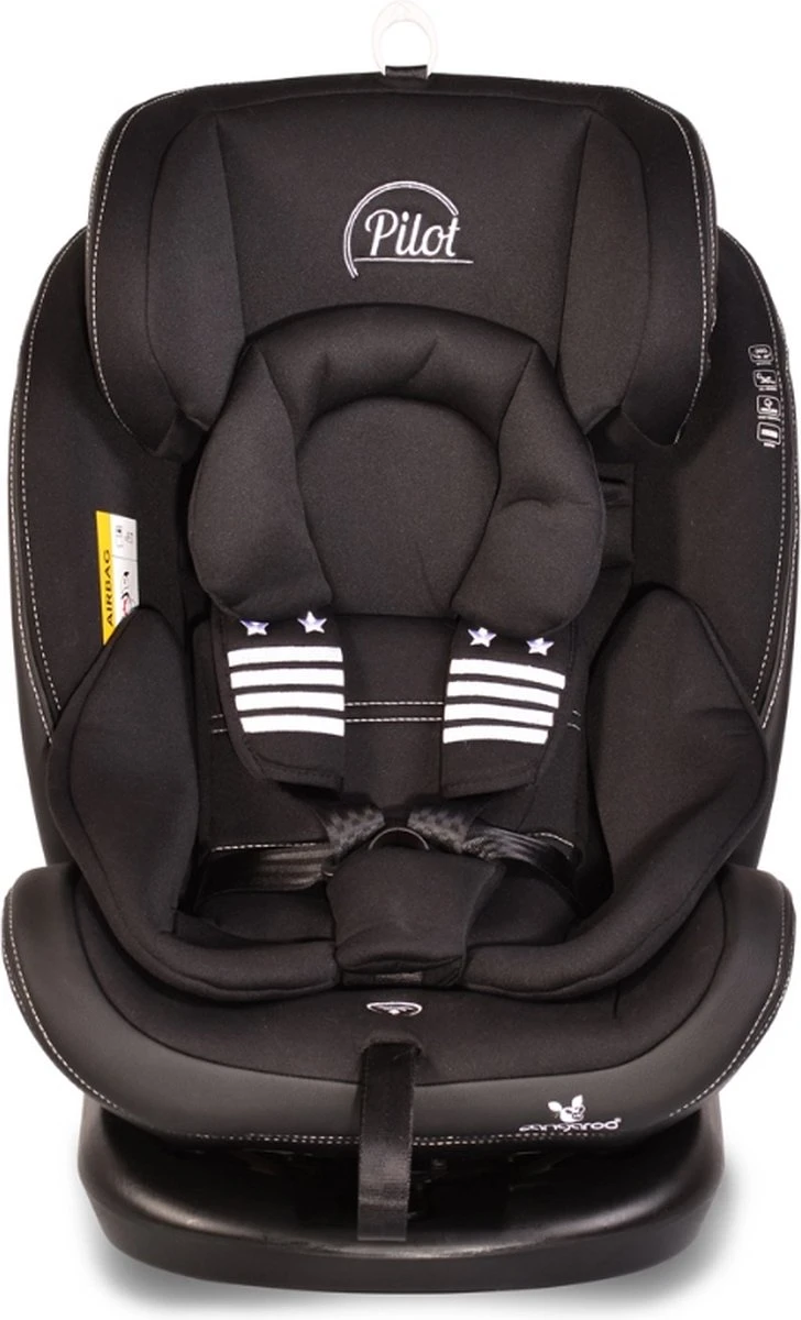 Cangaroo Pilot Black Leather SPS Isofix 360° 0-36 Kg Autostoel Met Zonnekap 13 Cangaroo Pilot Black Leather SPS Isofix 360° 0-36 Kg Autostoel Met Zonnekap - Afbeelding 11