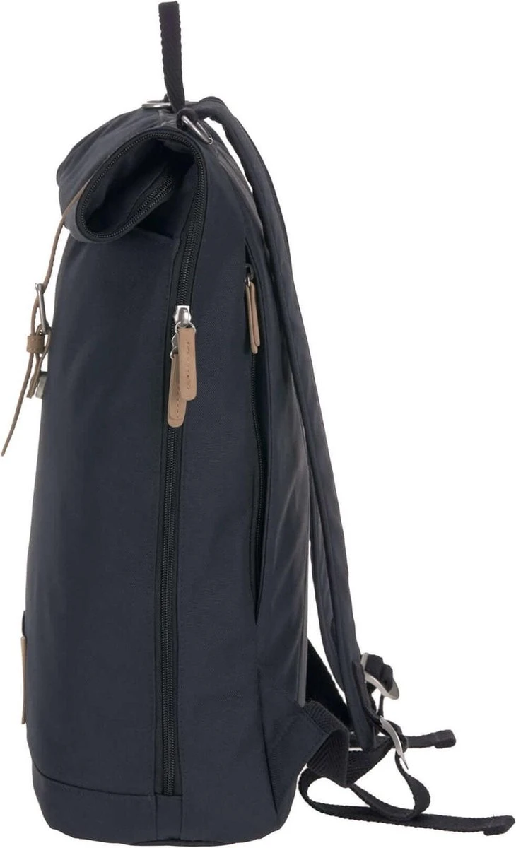LÄSSIG Luiertas Rolltop Backpack Rugzak Incl Verschoningsmatje - Nacht Blauw 4 LÄSSIG Luiertas Rolltop Backpack Rugzak Incl Verschoningsmatje - Nacht Blauw - Afbeelding 2
