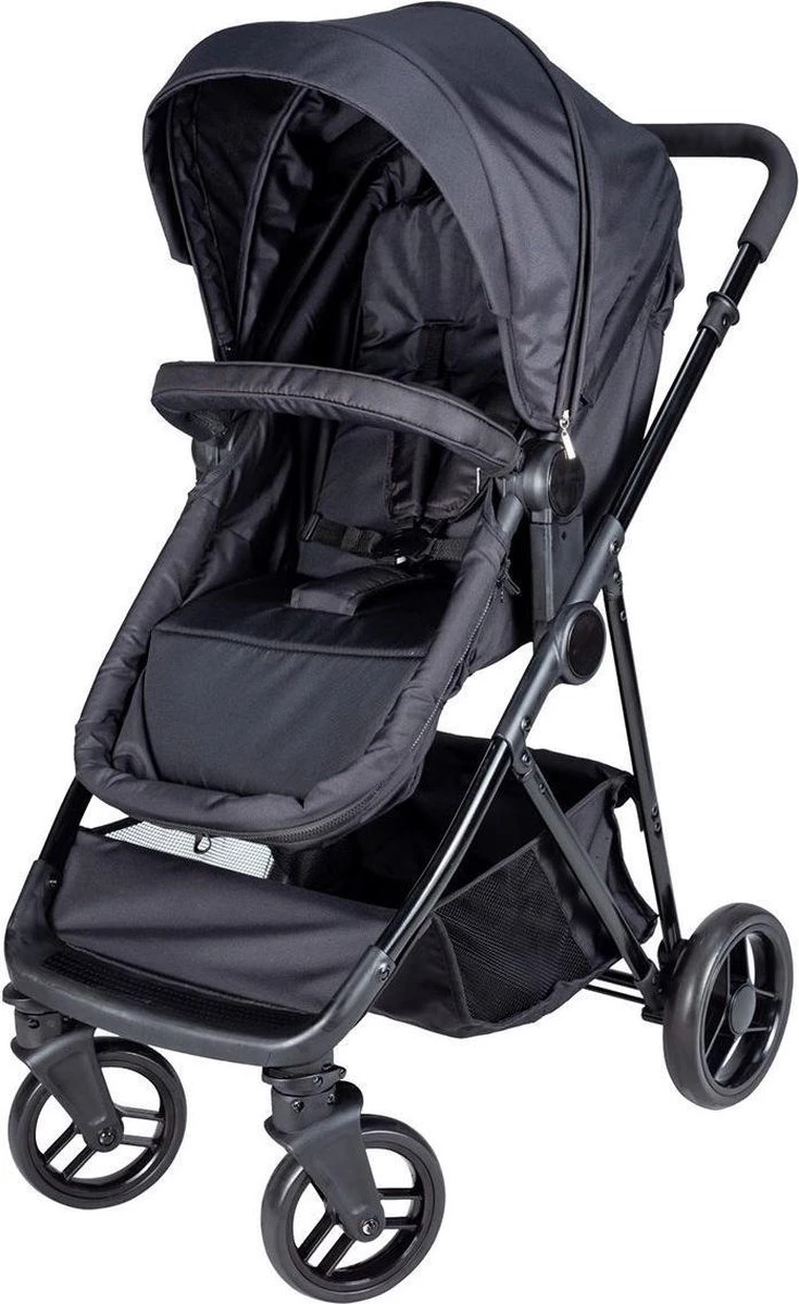Bebies First Combi 3 In 1 Kinderwagen Optima- Zwart - Inc. Reiswieg, Zitting & Autostoel 8 Bebies First Combi 3 In 1 Kinderwagen Optima- Zwart - Inc. Reiswieg, Zitting & Autostoel - Afbeelding 6