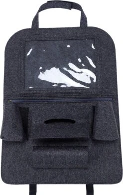 Case2go - Auto Organizer Met Tablet Houder - Autostoel Organizer Met Telefoonhouder En Bekerhouder Auto - Licht Grijs -Kinderwagen- En Accessoirewinkel 759x1200