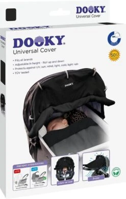 Dooky Universal Cover Zonnescherm Kinderwagen - Uni Zwart -Kinderwagen- En Accessoirewinkel 764x1200