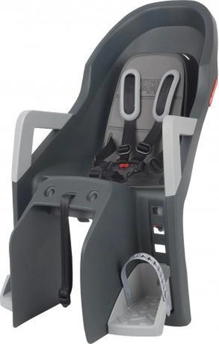 Polisport Guppy Maxi Kinderstoel Achter - Op Pakdrager - Grijs/zilver 3 Polisport Guppy Maxi Kinderstoel Achter - Op Pakdrager - Grijs/zilver