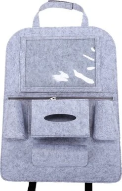 Case2go - Auto Organizer Met Tablet Houder - Autostoel Organizer Met Telefoonhouder En Bekerhouder Auto - Licht Grijs -Kinderwagen- En Accessoirewinkel 766x1200 2