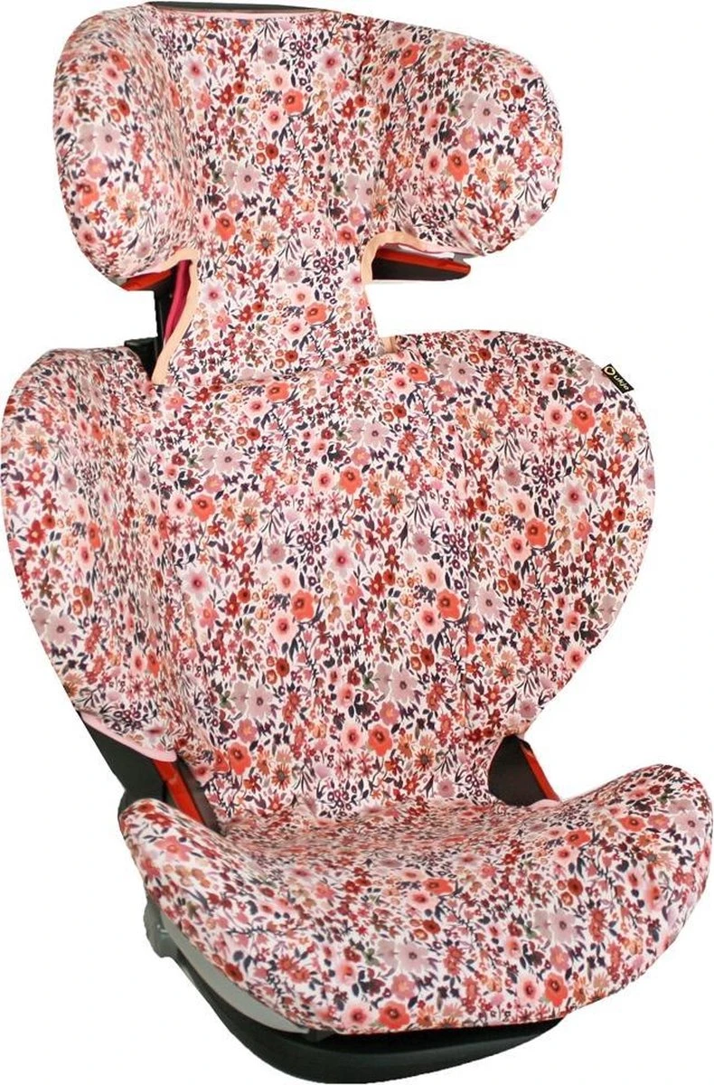 Ukje Autostoelhoes - Geschikt Voor Maxi Cosi Rodifix - Autostoel - Hoes - Roze Bloemen 3 Ukje Autostoelhoes - Geschikt Voor Maxi Cosi Rodifix - Autostoel - Hoes - Roze Bloemen