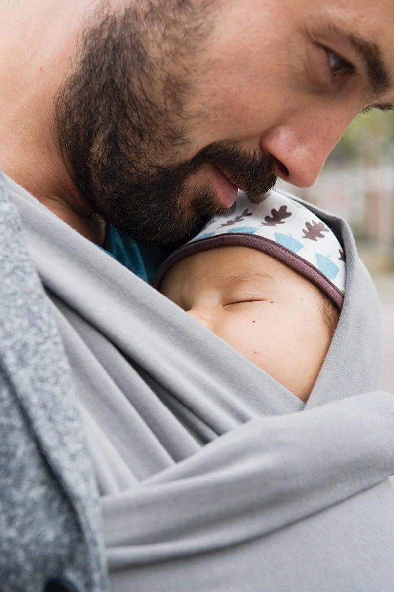 Babylonia - Tricot-Slen Organic - Draagdoek Baby - Silver Blue 8 Babylonia - Tricot-Slen Organic - Draagdoek Baby - Silver Blue - Afbeelding 6