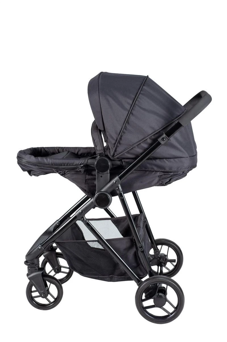 Bebies First Combi 3 In 1 Kinderwagen Optima- Zwart - Inc. Reiswieg, Zitting & Autostoel 6 Bebies First Combi 3 In 1 Kinderwagen Optima- Zwart - Inc. Reiswieg, Zitting & Autostoel - Afbeelding 4