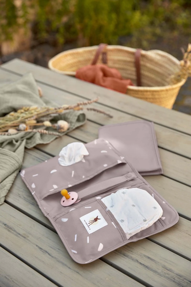 Lässig Verschoningsmatje Blocks Taupe 6 Lässig Verschoningsmatje Blocks Taupe - Afbeelding 4