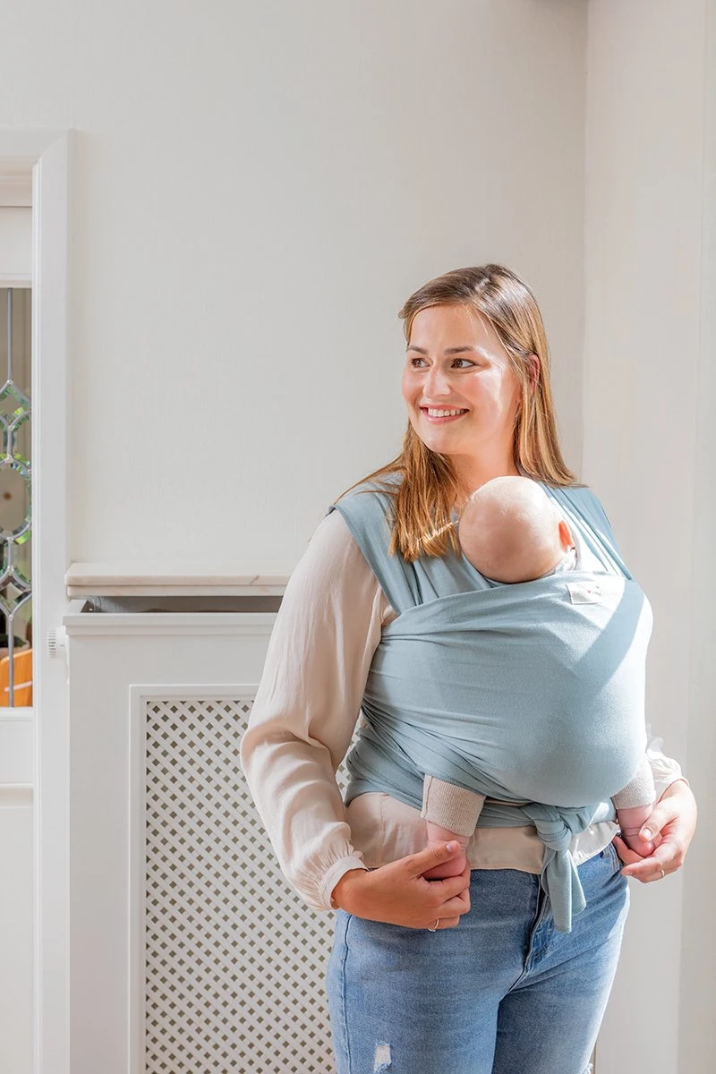 Babylonia - Tricot-Slen Organic - Draagdoek Baby - Silver Blue 18 Babylonia - Tricot-Slen Organic - Draagdoek Baby - Silver Blue - Afbeelding 16