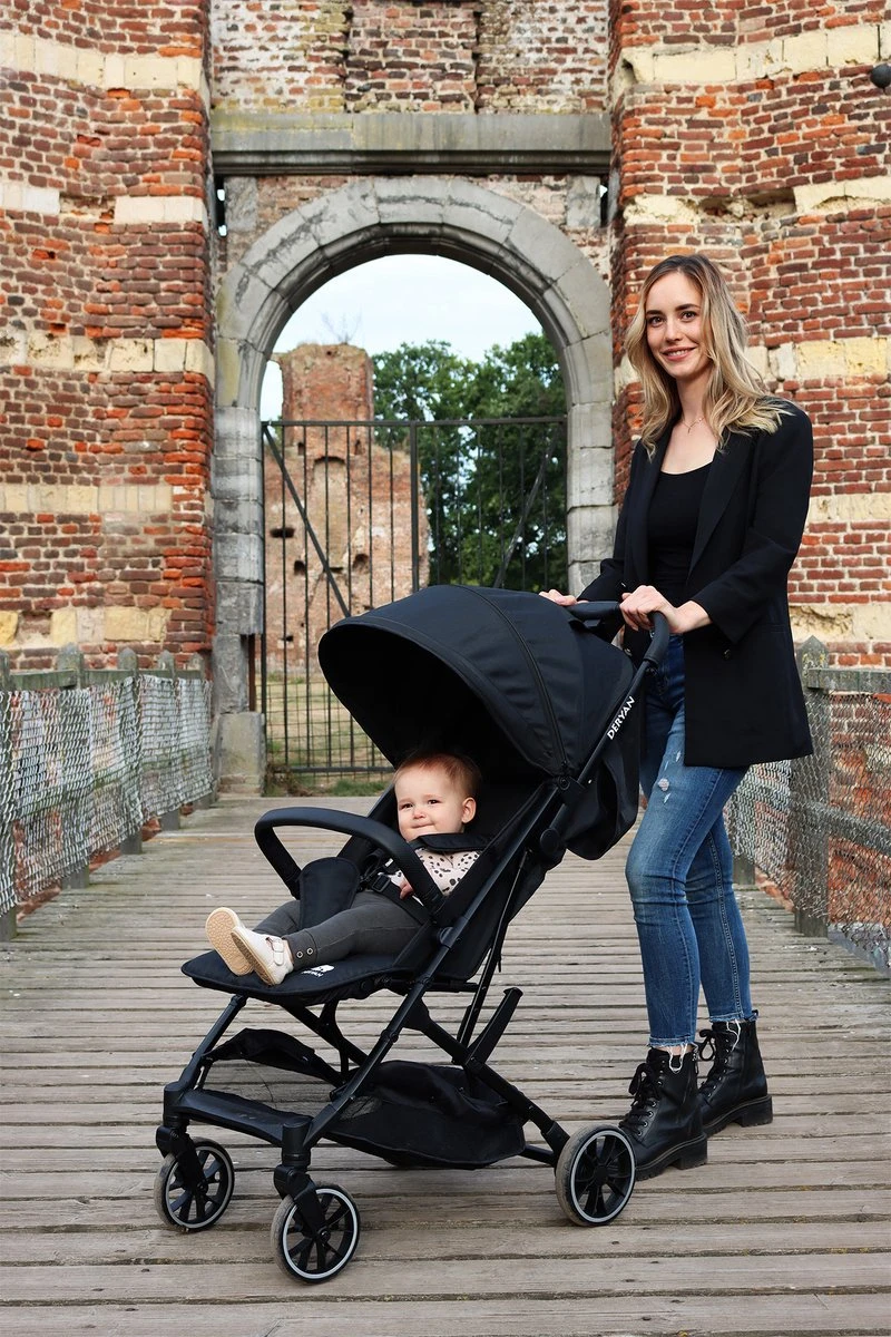 Deryan Rolo Luxe Lichtgewicht Buggy - Zwart 10 Deryan Rolo Luxe Lichtgewicht Buggy - Zwart - Afbeelding 8